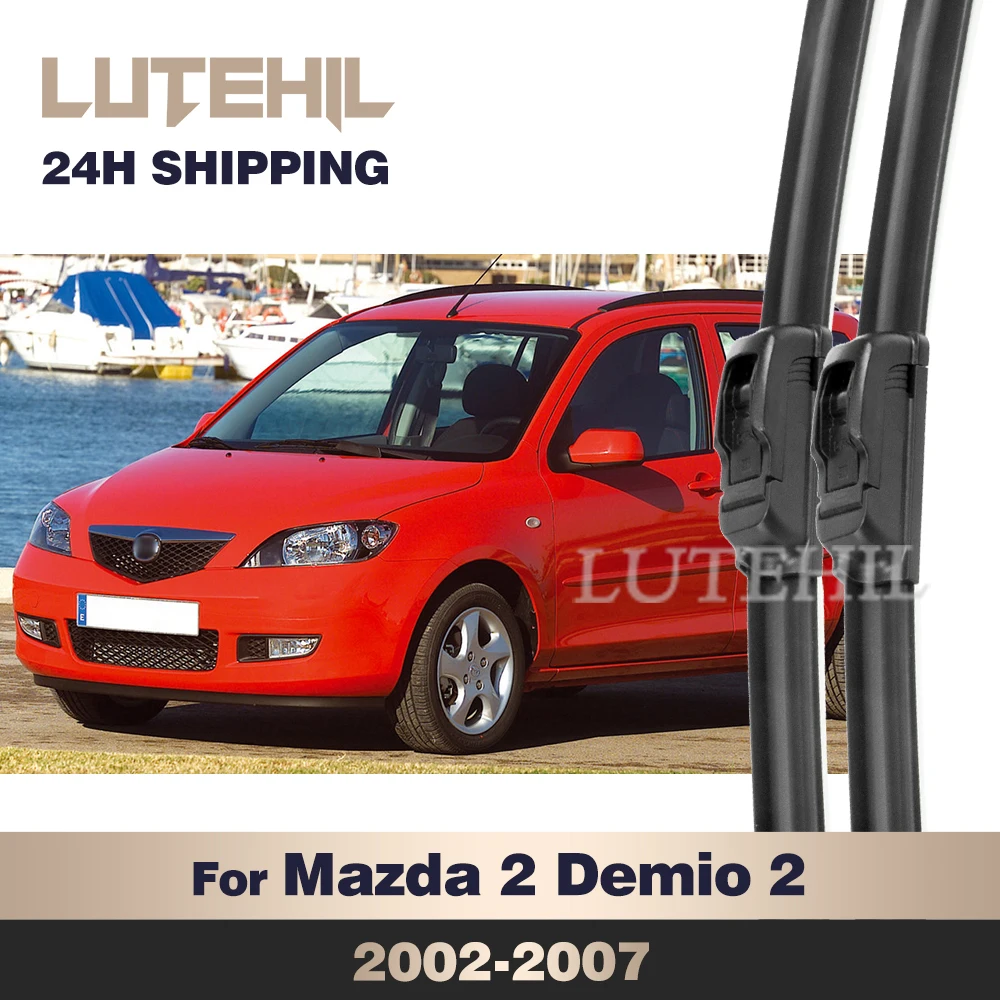 

Для Mazda2 Demio 2 2002-2007 2003 2004 2005 2006 — передние дворники, щетки стеклоочистителя лобового стекла, 24+16 дюймов