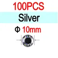 10mm Silver 100pcs
