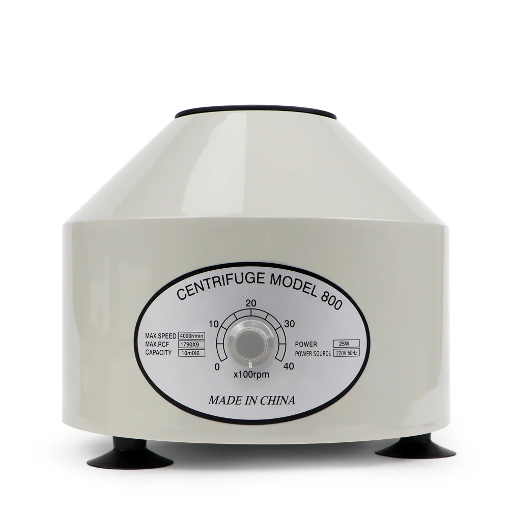 NONE Labor-Elektrozentrifuge, 4000 U/min, 1790 x g, 6 x 10 ml, Plasma-Serum, PRP, PRF, separate Maschine, AC 220 V, Timer, niedrige Geschwindigkeitszentrifuge 4