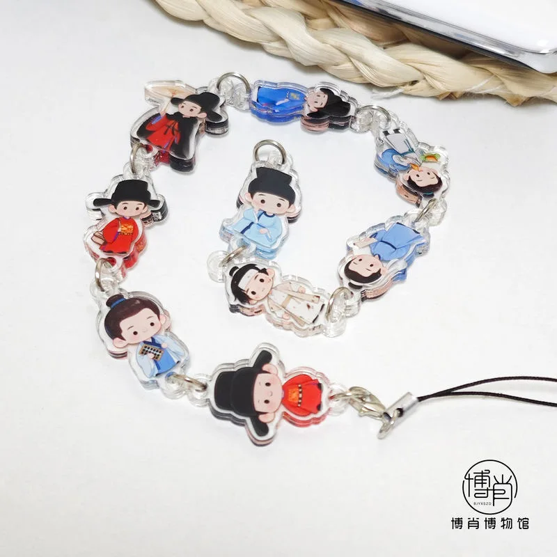 

Xiao Zhan индивидуальный Zang Hai Chuan оригинальный мультяшный милый акриловый кулон-цепочка для телефона с высокой прозрачностью