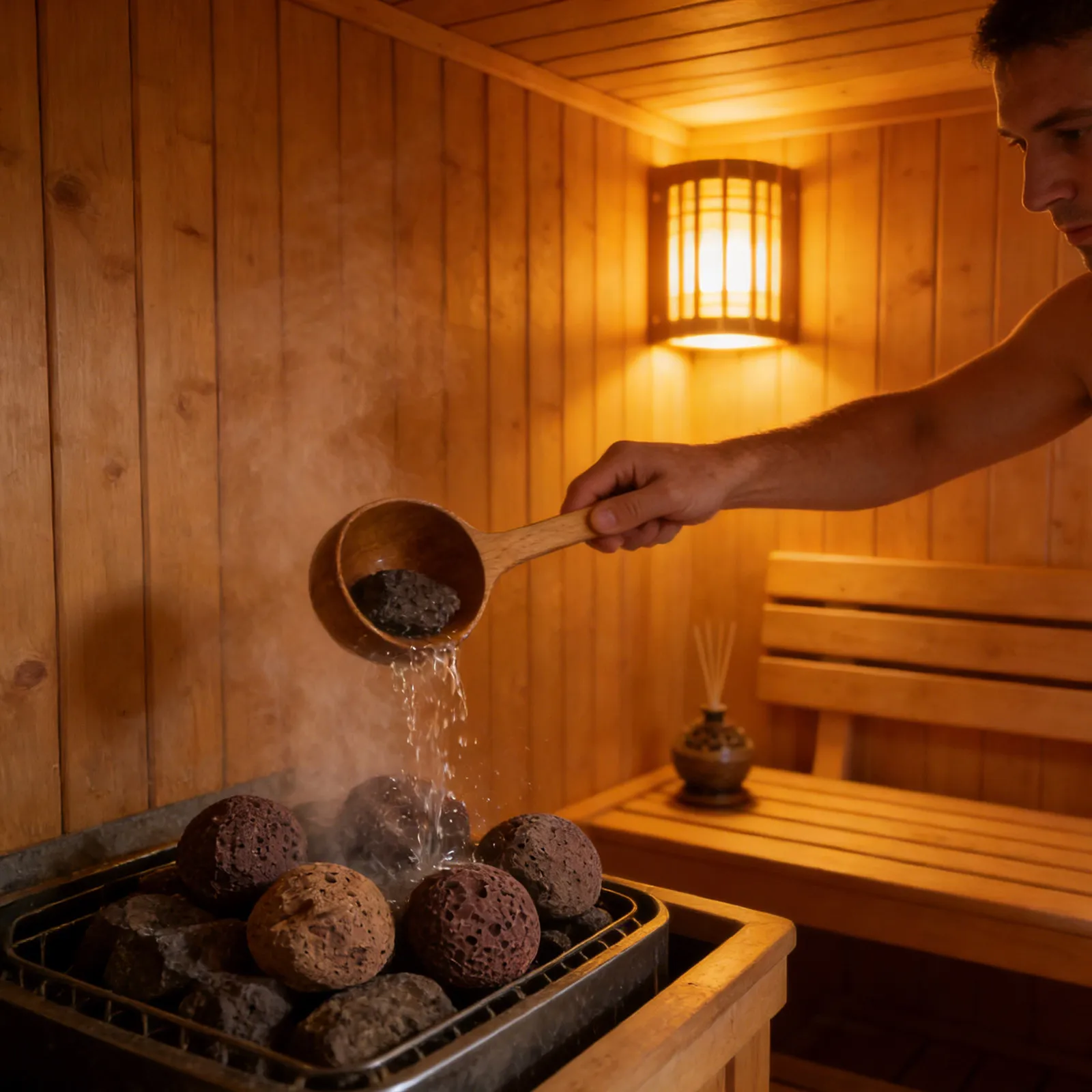 5 PCS Heater Volcanic Stone Steam Rock Sauna Round Portable Stones Rocks Global Heating