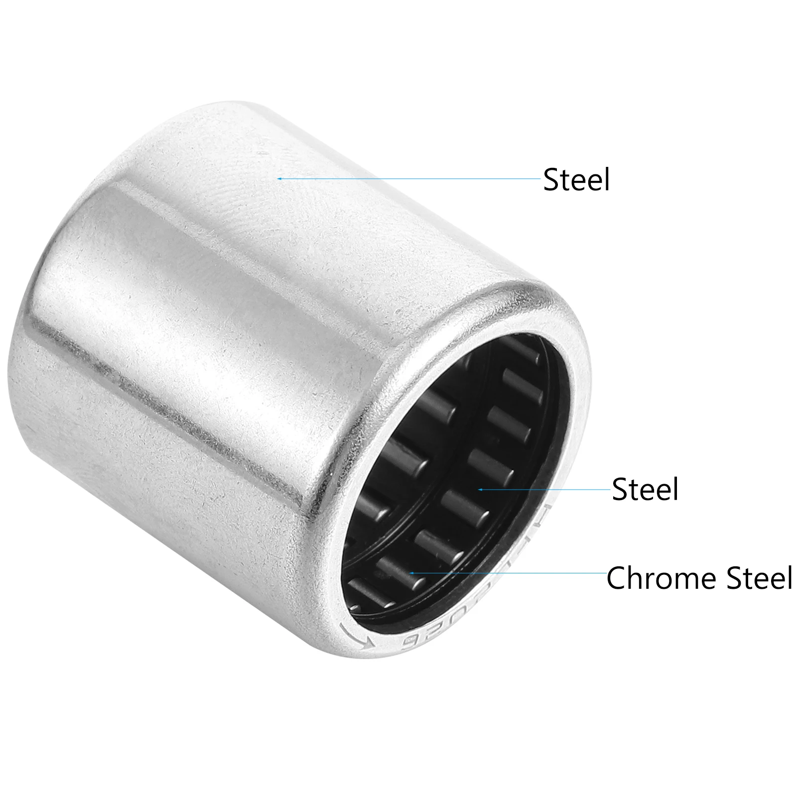 

2 pcs Needle Roller High Load Capacity Stiffness Pre Lubricated Compact Radial Installation Steel Ball Bearings Axial Flat