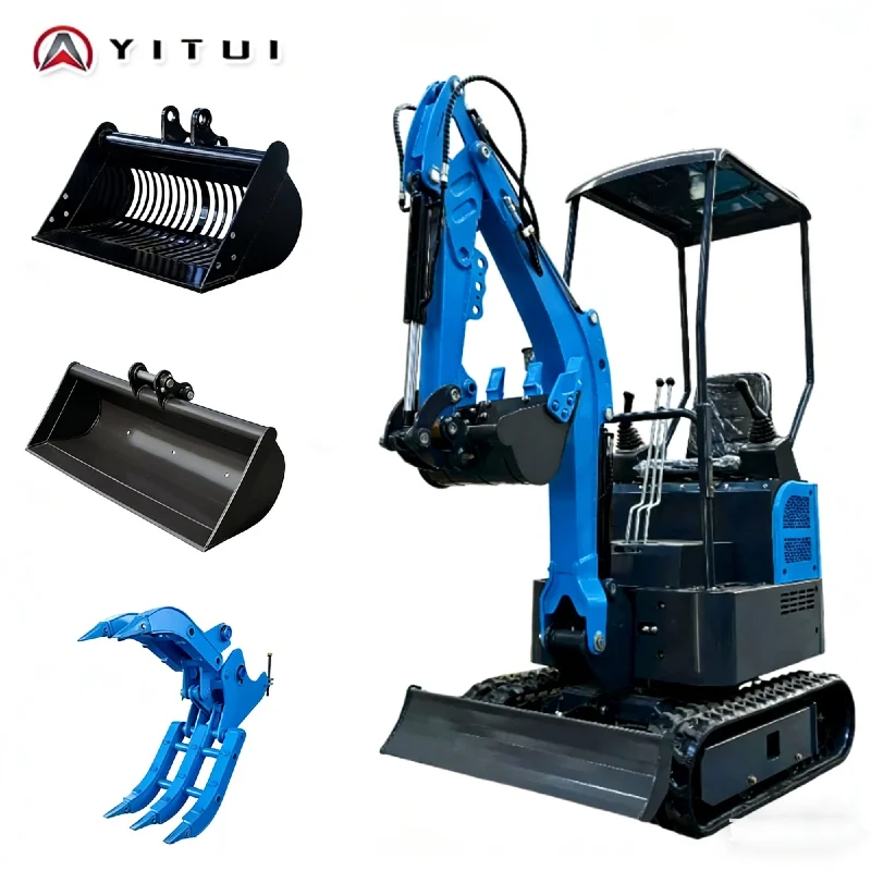 

The New 1.2-Ton Mini Excavator Is Customized With High-Performance And Multi-Functional Features, Suitable For Farm Land