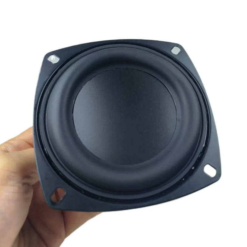 SOTAMIA 1 Buah Speaker Woofer Jarak Menengah 4 Inci 4 Ohm 25W Speaker Tahan Air Bass Pengeras Suara Audio HIFI Stroke Panjang Frekuensi Rendah