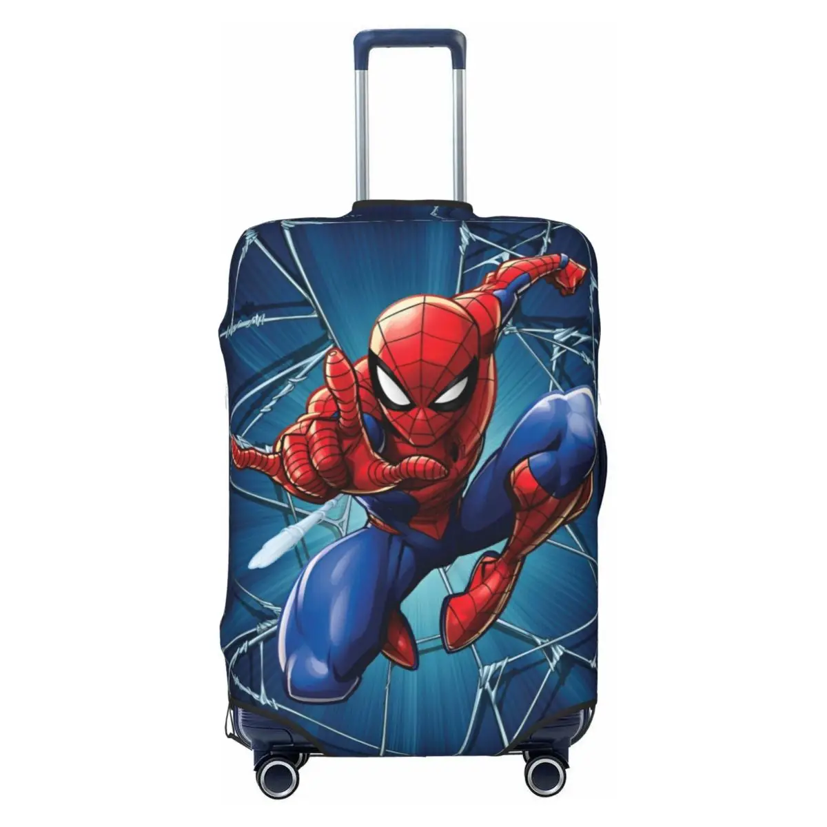 Spider Man Web Shooting Leap Poster Suitcase Cover Business Protection Flight Strectch Luggage Accesories