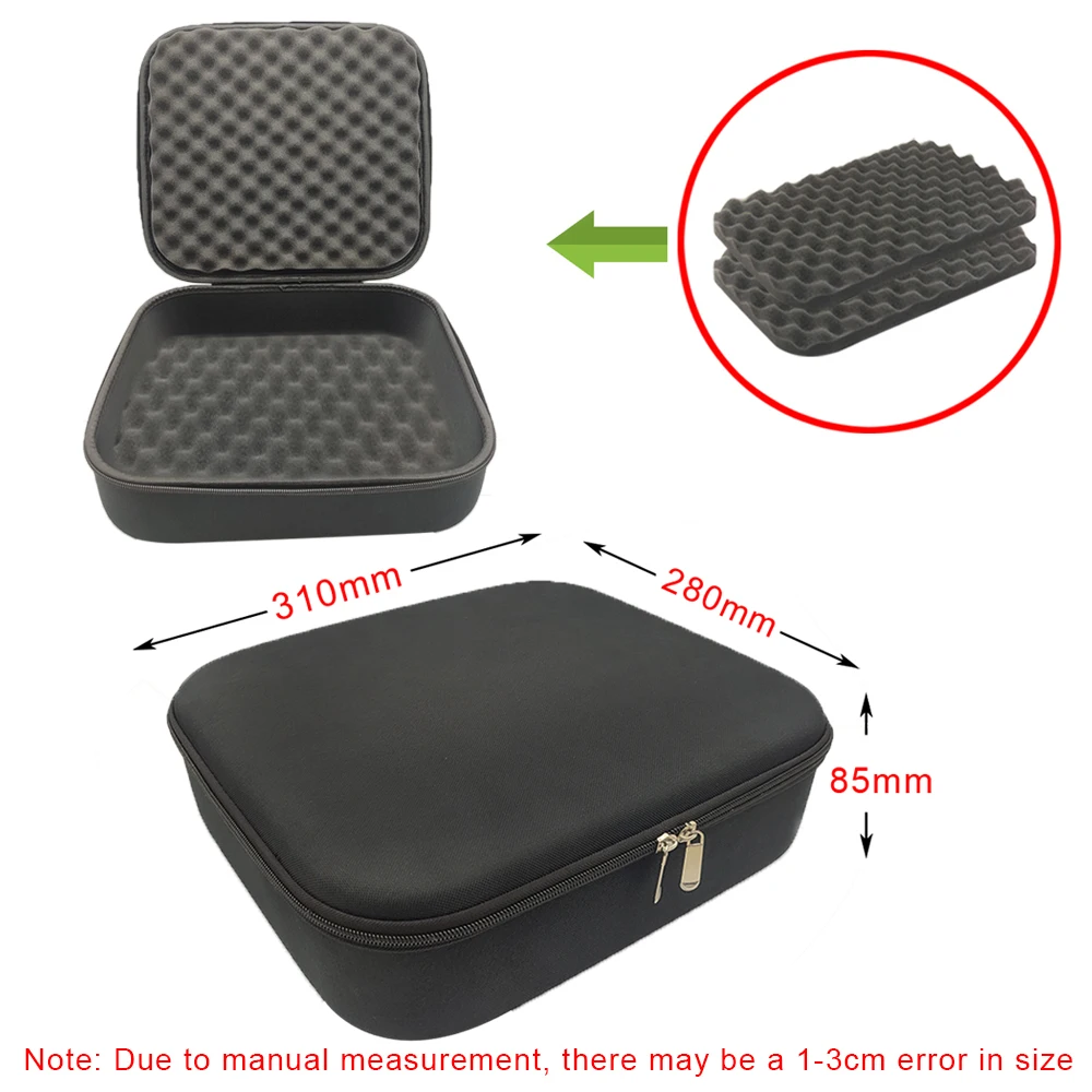 Harte Aufbewahrungsbox, DIY-Schaumstoff, stoßfest, individuelle Reisetasche, Reißverschluss-Box, Kamera-Sammeltasche für Outdoor-Werkzeug-Zubehör
