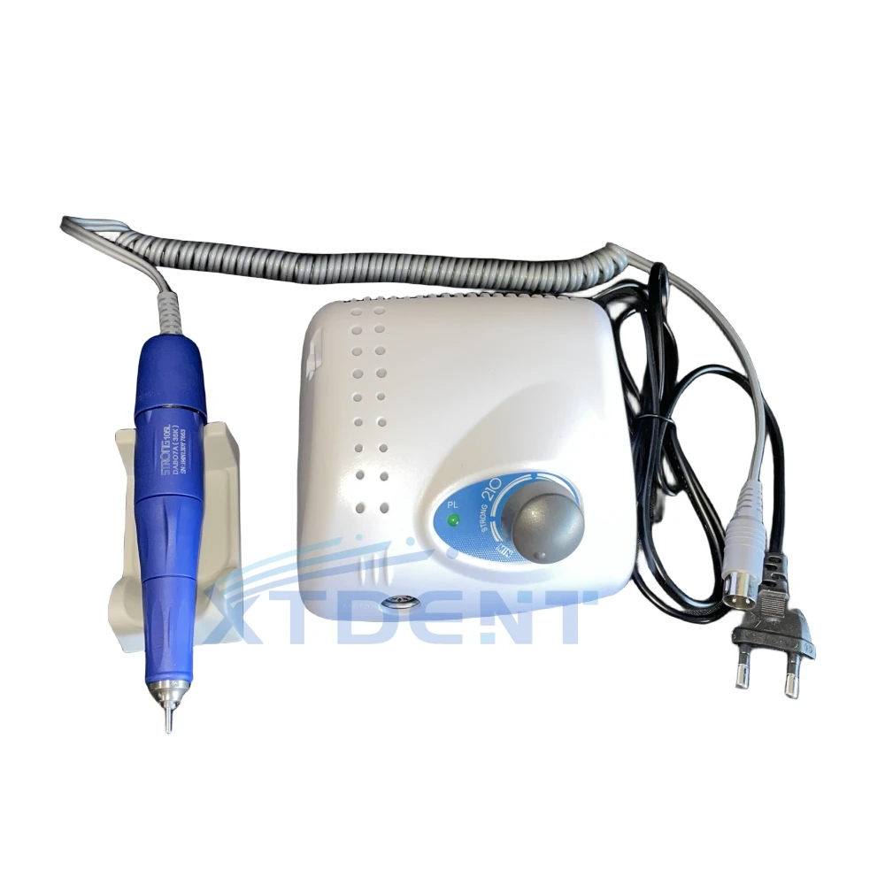 XTDENT  New Arrival STRONG 210 PLUS 105L Handpiece 65W 45000rpm Nail Drills Manicure Machine Pedicure Electric File Bits