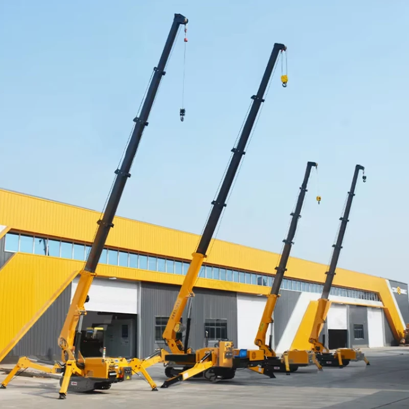 Mini-Raupen-Spinnenkran – anhebbarer, multifunktionaler Mikrokran