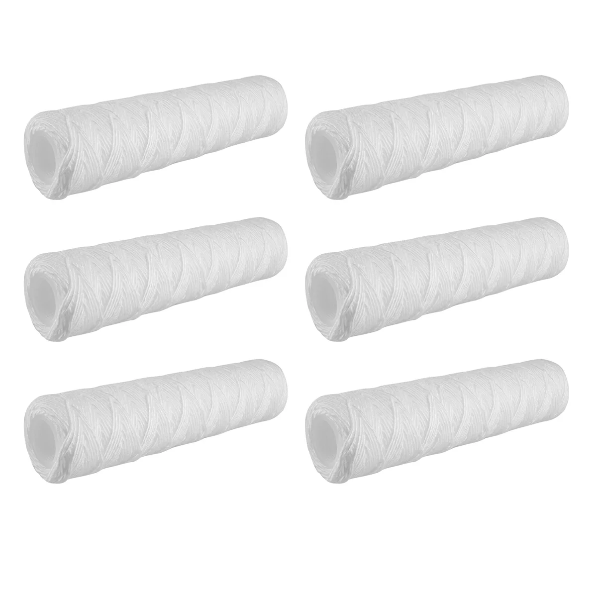 10 Micrometre String Wound Sediment Water Filter ,6 Pack,Whole House Sediment Filtration,Universal