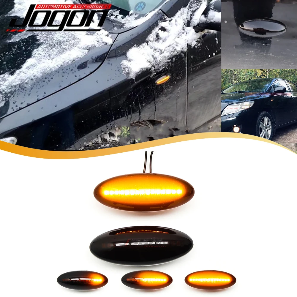 

JOGON LED Side Market Lamp Turn Signal Light Car-styling For Toyota Yaris MK2 Vitz XP90 RAV4 MK3 Auris MK1 Corolla Accessories