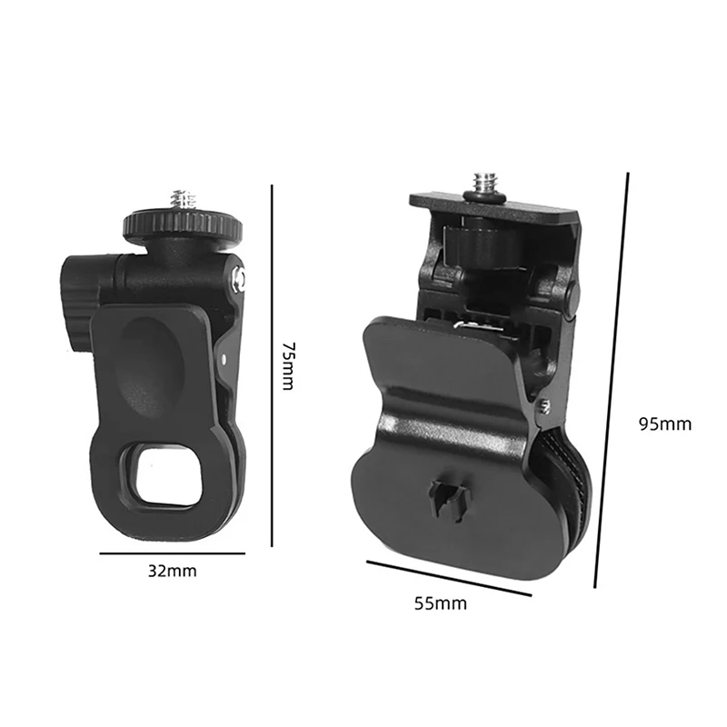 Mini Fill Light Clip Camera Flash Holder With 360 Swivel Ball-Head 1/4 Screw Mount Universal Phone Tripod Tablet Mount Clamp