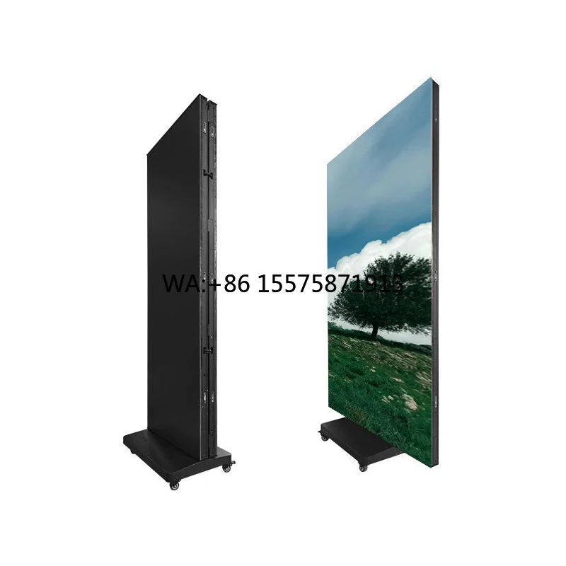 Pantalla de cartel LED móvil personalizable de venta directa de fábrica pantalla de cartel a todo color al por mayor de alto brillo