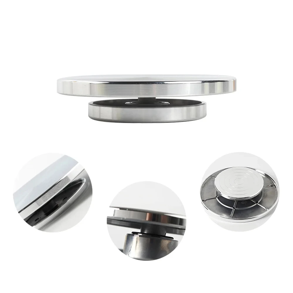 Aluminum Alloy Ceramic Turntable Double Sided Sculpture Turntable Clay Figurine Model Turntable Cake Handwheel