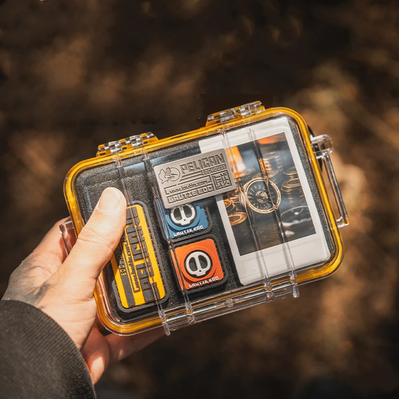 

Коробка для хранения EDC, уличная водонепроницаемая противоударная губка для переноски, прозрачный чехол из ПК для спиннера, контейнер для маленьких инструментов