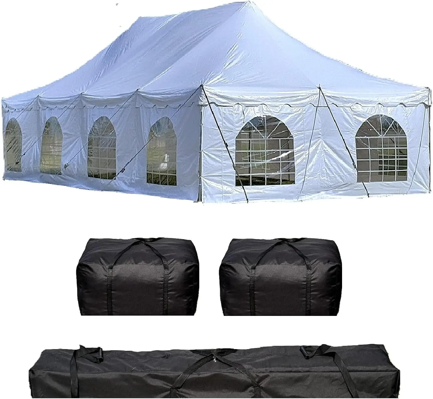 40'x20' Pvc Pole Tent Fire Retardart Heavy Duty Party Tent Wedding Tents Canopy Tents for Parties Waterproof UV Protection