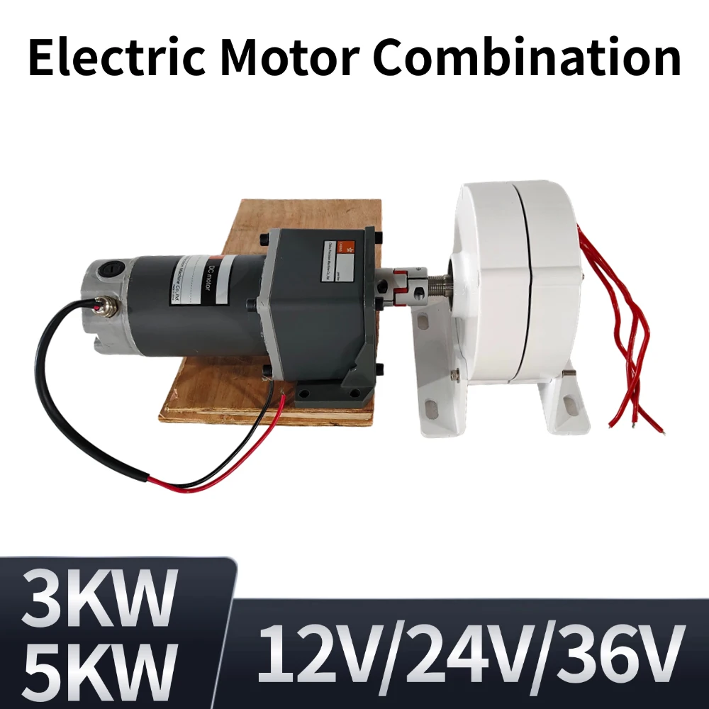 Generators 5000W Low Speed 12V 24V 3 Phase Gearless Permanent Magnet AC Alternators for Wind Water Turbine for Home Use 3KW 5KW