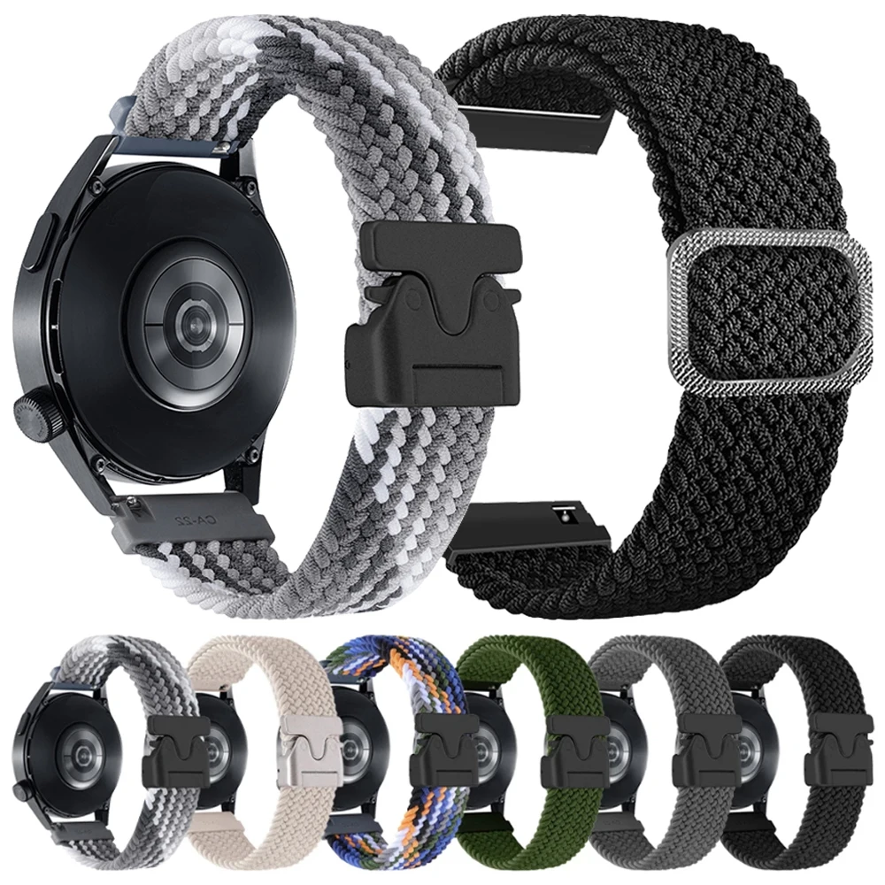 20 mm 22 mm Nylonarmband für Garmin Vivoactive 5 4 Band für Garmin Venu 3 Forerunner 165 265 255 Musik geflochtenes weiches Sportarmband