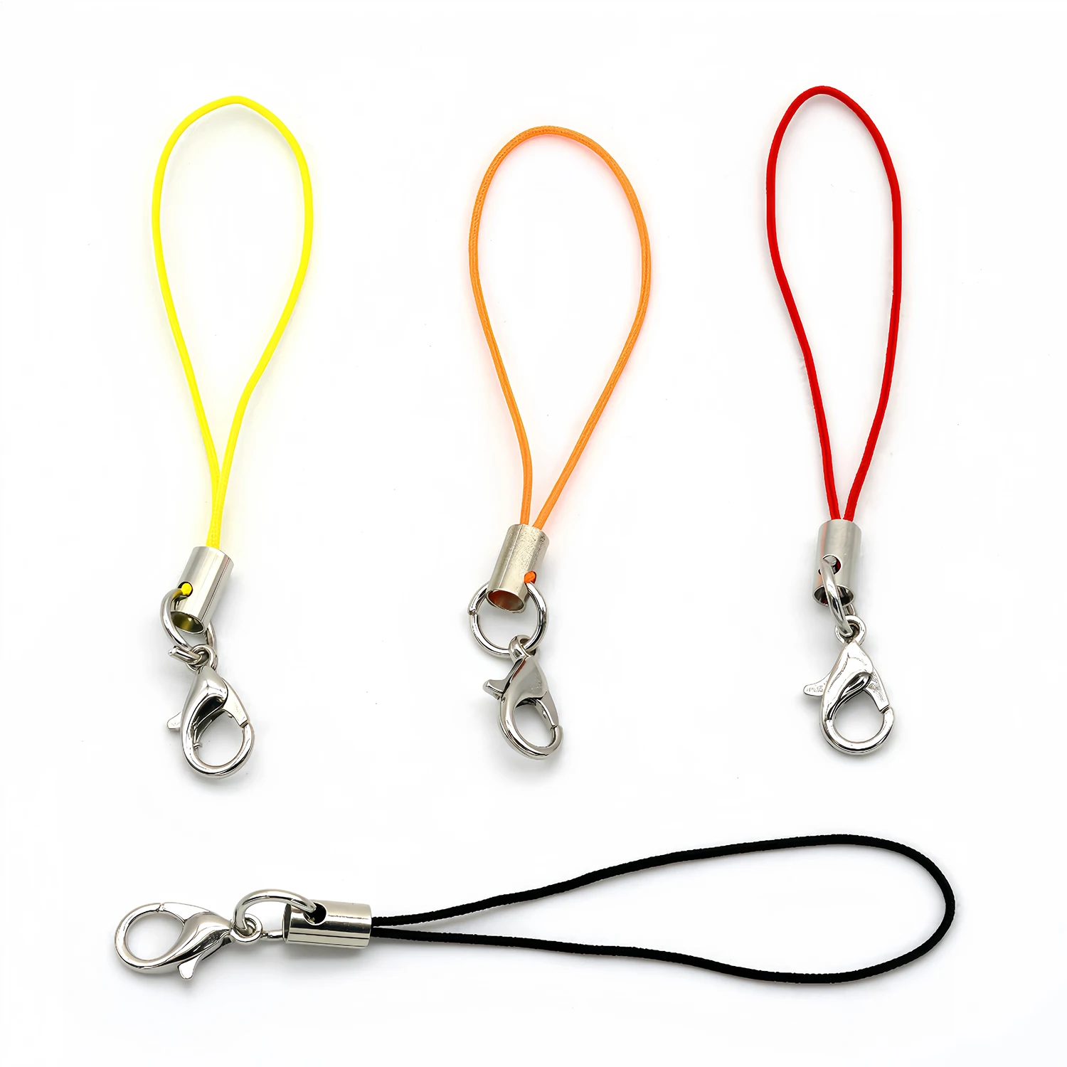 Cordes de sangle Lariat avec fermoir ster corrigé, crochets pour porte-clés, ensemble de breloques mobiles, pendentif porte-clés, accessoires pour porte-clés, lanière, 20 pièces, 50 pièces, 100 pièces