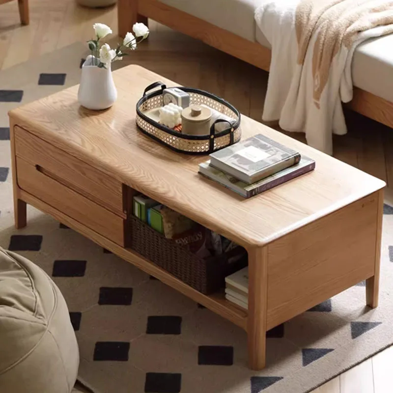 

Wooden Decoration Coffee Table, Luxury Modern Designer Storage, Clear Simple Cute Side Table