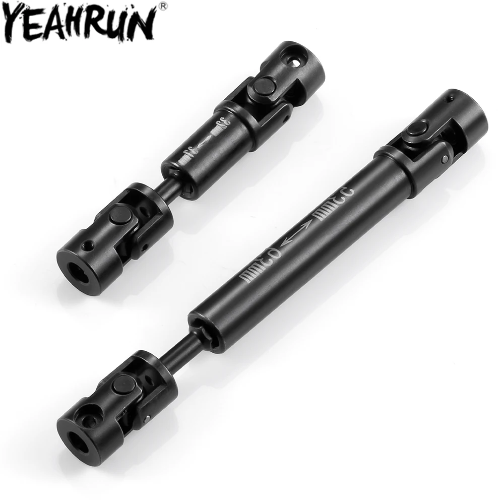 YEAHRUN Steel CVD Drive Shafts Chassis Center Driveshaft for Axial SCX24 GX 470 1/24 RC Crawler Upgrade Parts