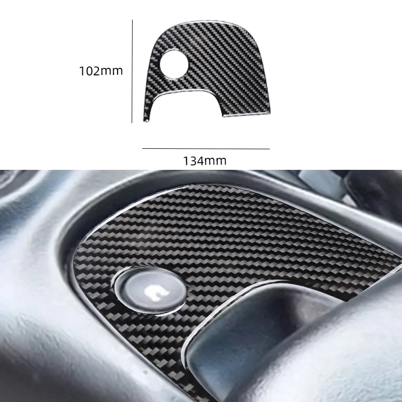 

Carbon Fiber Car Gear Shift Panel Sticker Decal Interior Trim Cover for Chevrolet Corvette C5 Z06 1998-2004 Accessories