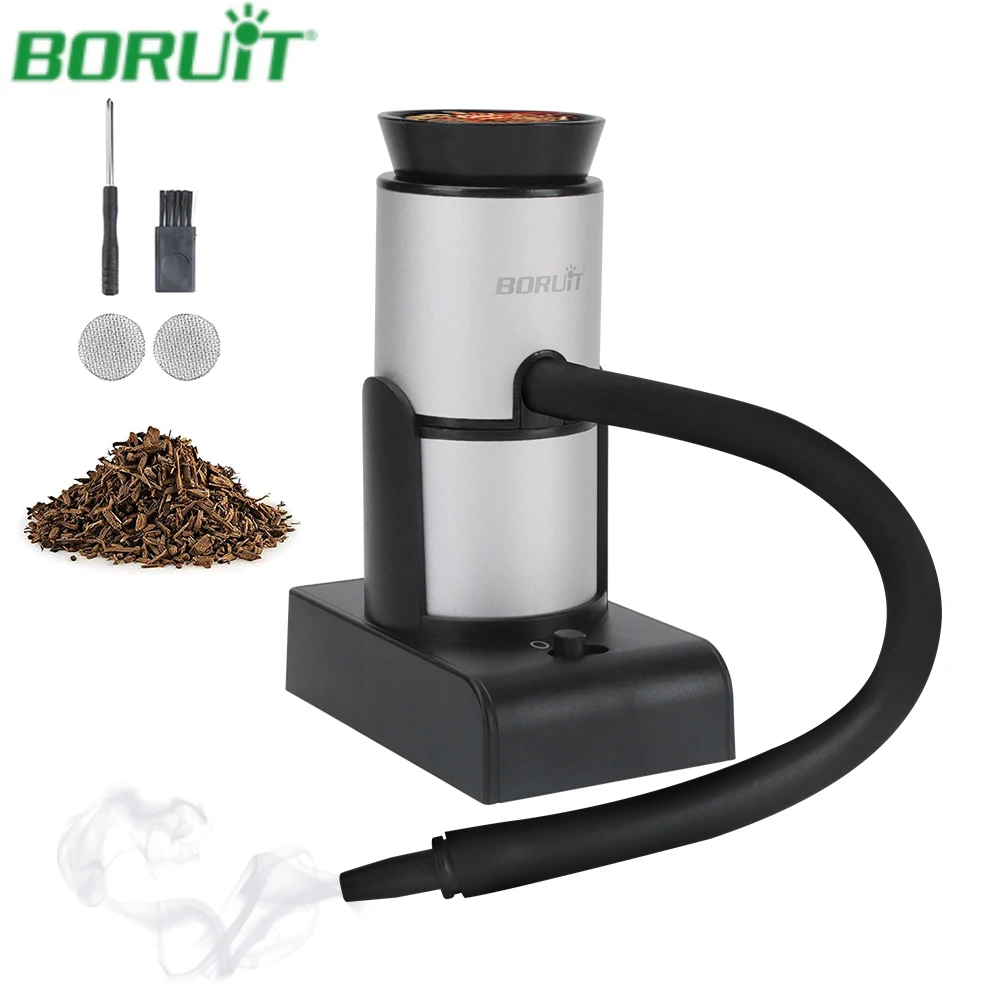 BORUIT Molecular Cuisine Smokehouse Infuser Generator Food Cold Smoke Generator Set Fruit Meat Burn Cooking for BBQ Gril Set