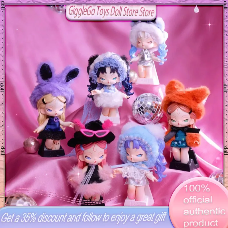 

New Genuine Dododonami Midnight Disco Bag Pendant Blind Box Keychain Plush Doll Cute Kawaii Handmade Diy Doll Toy Female Gift