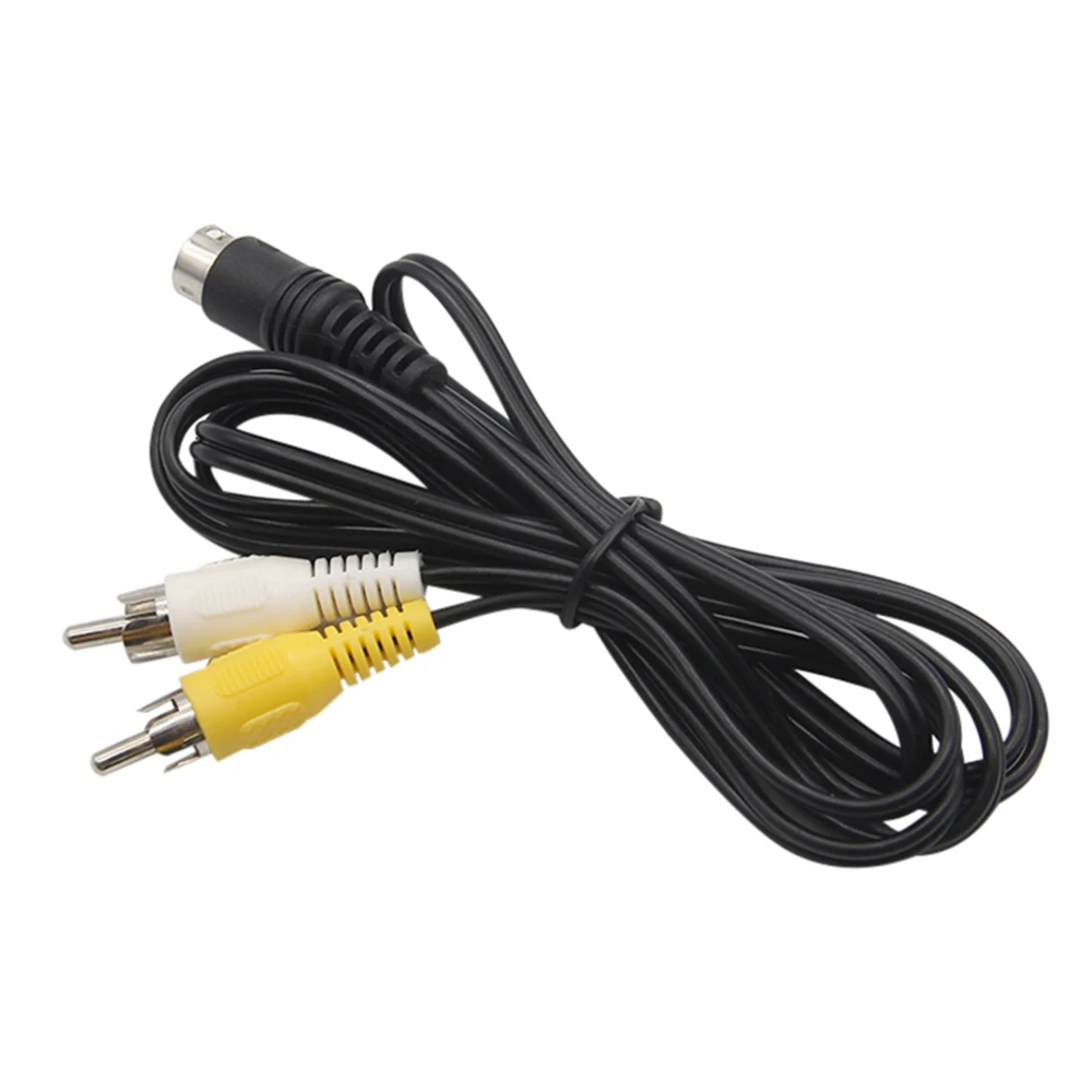 1.5M 3 Pin Game Audio Video AV Stereo Composite Cable For Sega Genesis 2 A/V RCA Connection Cord Wire For SEGA Genesis II / MD