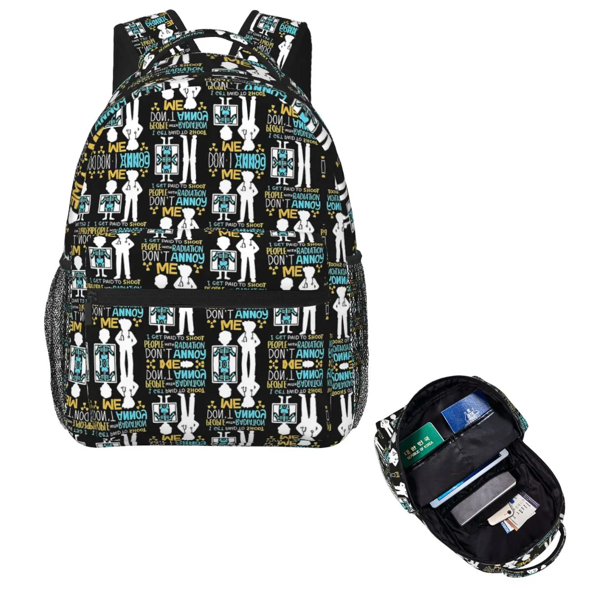 

Don't Annoy Me Radiology Radiolog Подарочный рюкзак Лидер продаж Рюкзак большой емкости Детская сумка для книг Школьная сумка Сумки на плечо