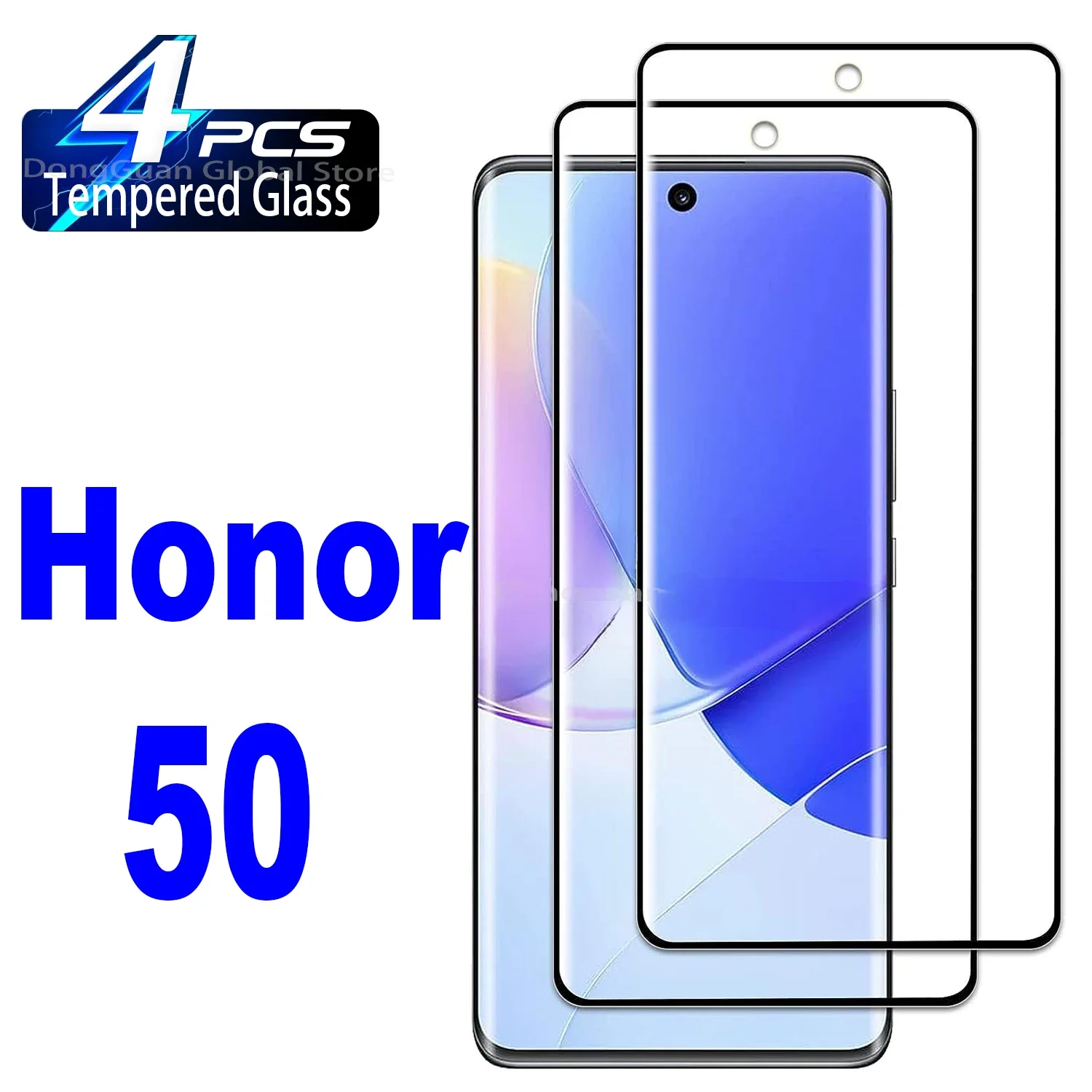 

Закаленное защитное стекло HD для Huawei Honor 50 60 70 90, 2/4 шт.