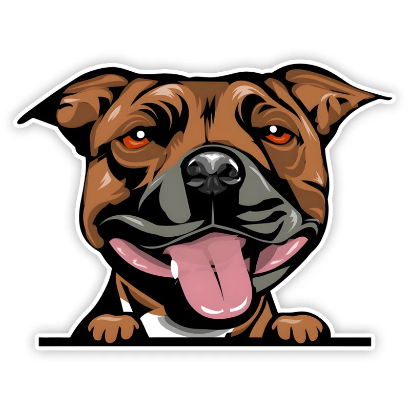 

DK330# Staffordshire Bull Terrier Car Stickers Waterproof Vinyl Decal For Truck Motorcycle Scooter Auto Accessories