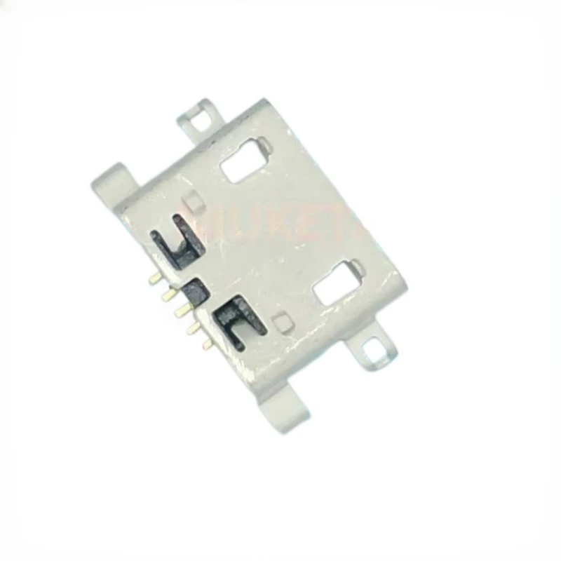 100pcs Micro USB Connector 5Pin 0.8mm B Type With Hole Female For Mobile Phone Micro USB Jack Connector 5 Pin Charging Socket