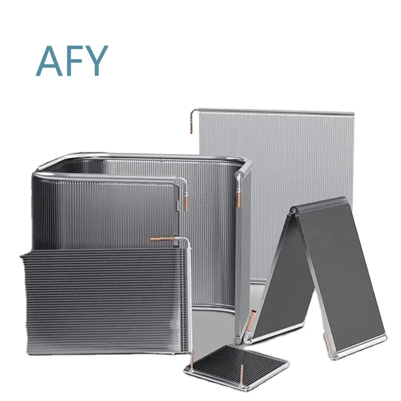 Aidear Aluminum Microchannel Tube Heat Exchanger Condenser Coil for HVAC Refrigeration Systems Air Conditioning Units Heat