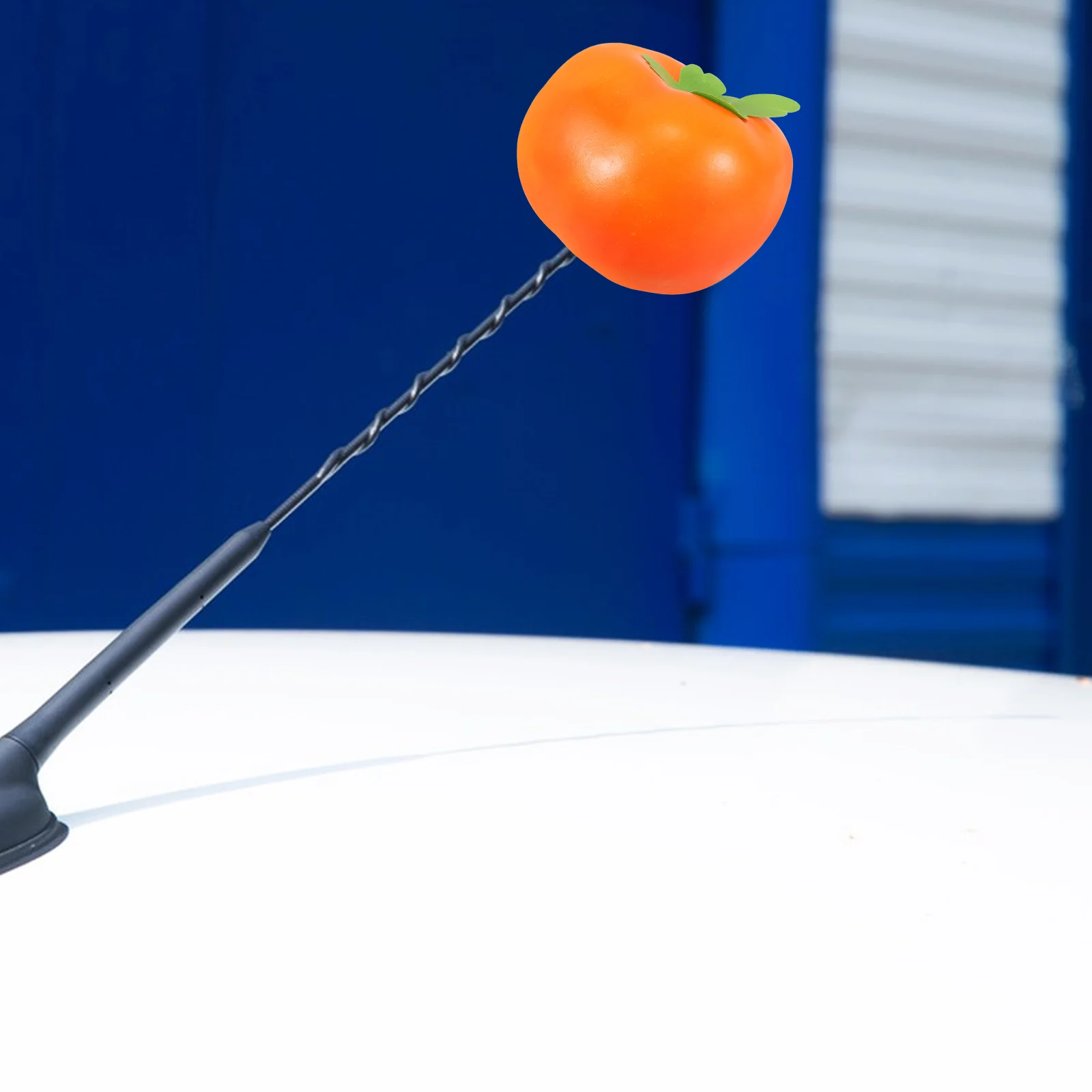 لطيف البرسيمون على شكل هوائي السيارة توبر فريد السيارات الديكور الخارجي مضحك الفاكهة هوائي الكرة للشاحنات اكسسوارات التصميم #5