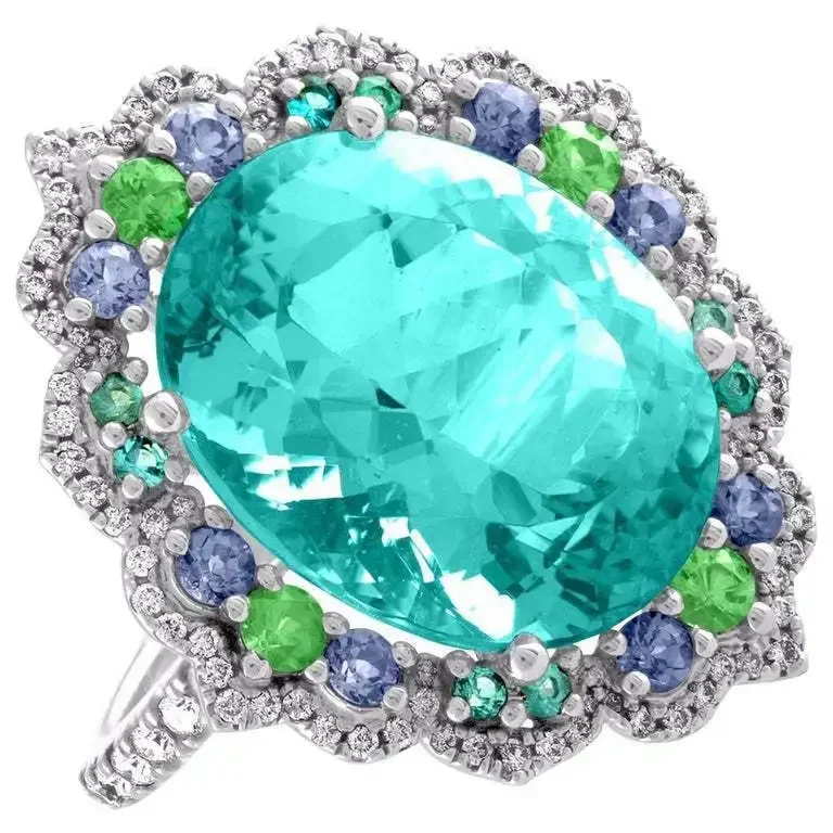 Fashion Square Shape Champagne Big Crystal Designer Hyperbole  Ring for Women Engagement Wedding Stone Rings Whole Sale