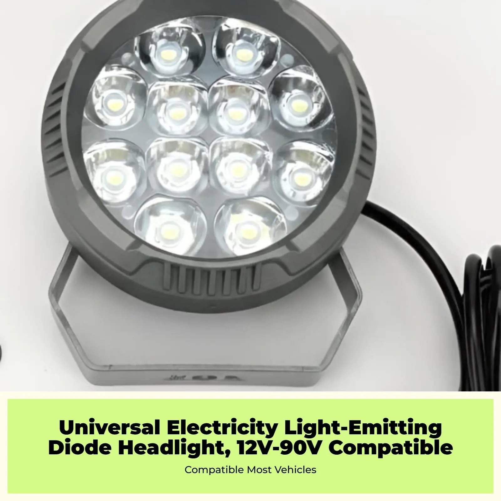 High Intensity Aluminum Alloy Motorcycle Led Light IP67 Waterproof Headlamp for Electric Scooter Long-distance Travel
