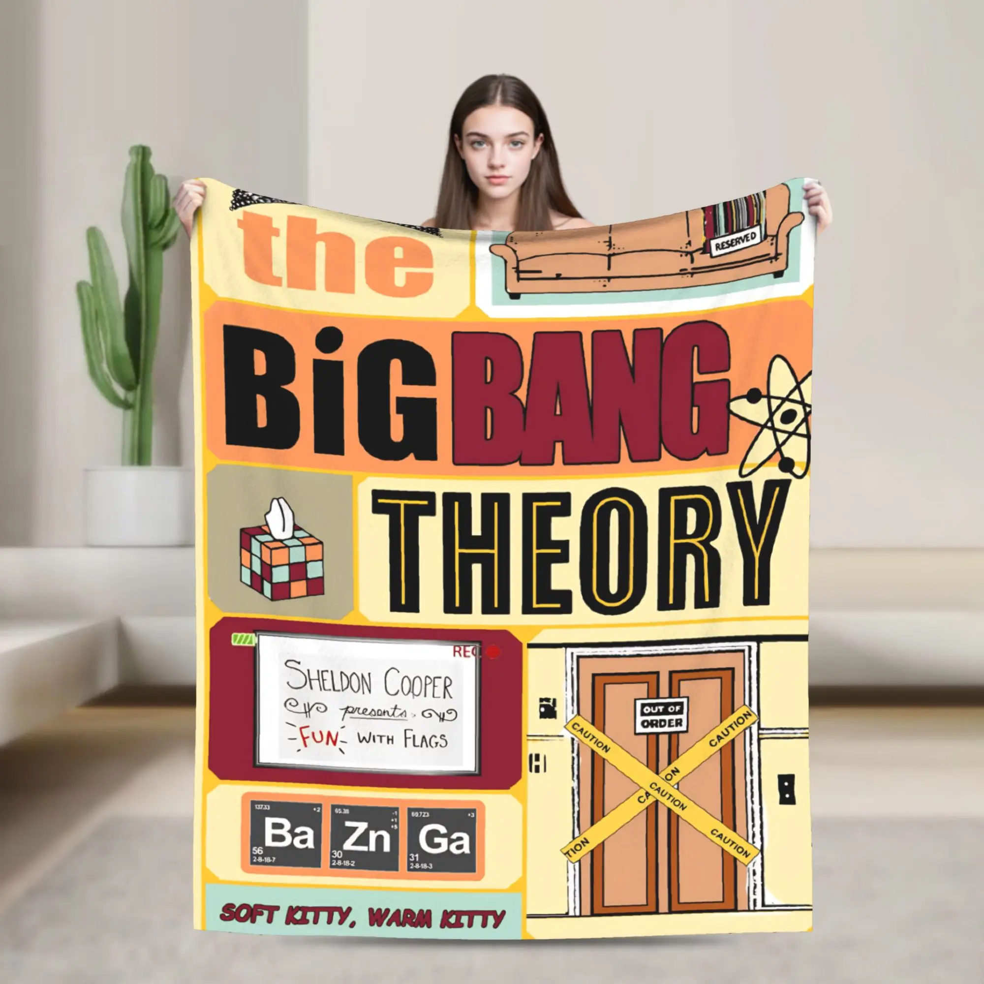 

The Big Bang Theory Blankets Super Soft Street Trend Throw Blanket For Couch Bed Travel Office Flannel Bedspread Bed Cover