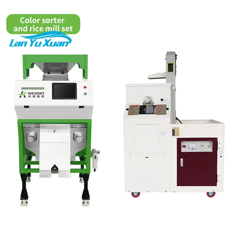 Rice Mill Plant Paddy Separator Rice Husk Removing Machine In Myanmar Color Sorter