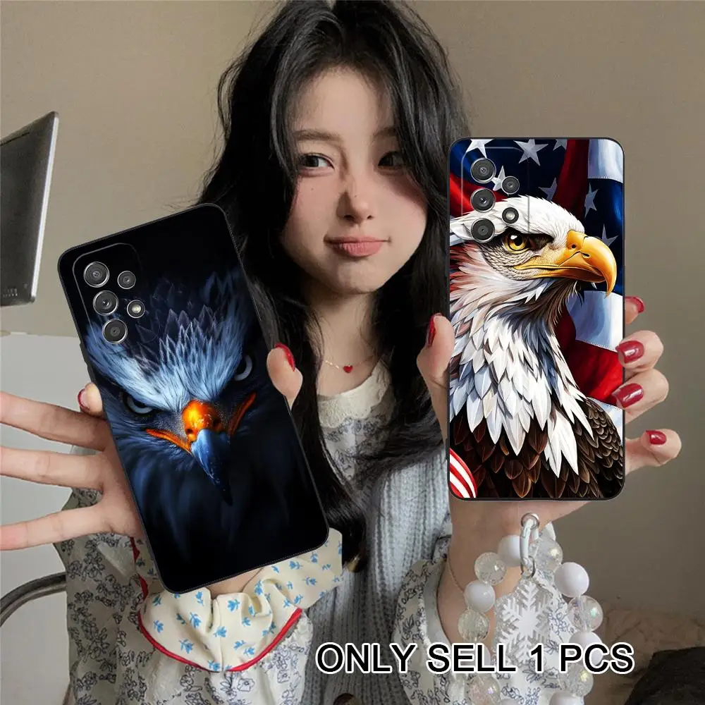 Bald Eagles Phone Case for Samsung Galaxy A56 55 54 53 52 51 36 35 34 23 16 15 5G Soft TPU Shockproof Cover