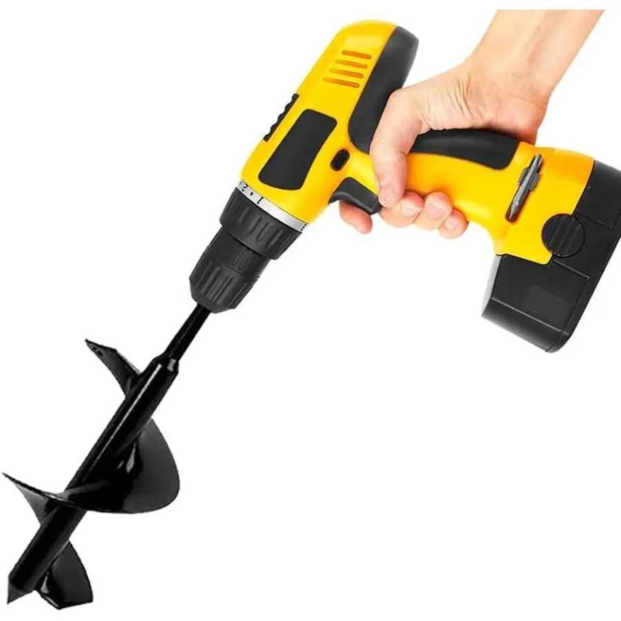 Macetero de bombillas, herramienta de jardín en espiral de 3x7 pulgadas para una plantación rápida de plántulas de bulbo y ropa de cama, tulipanes, paraguas eficiente Hol