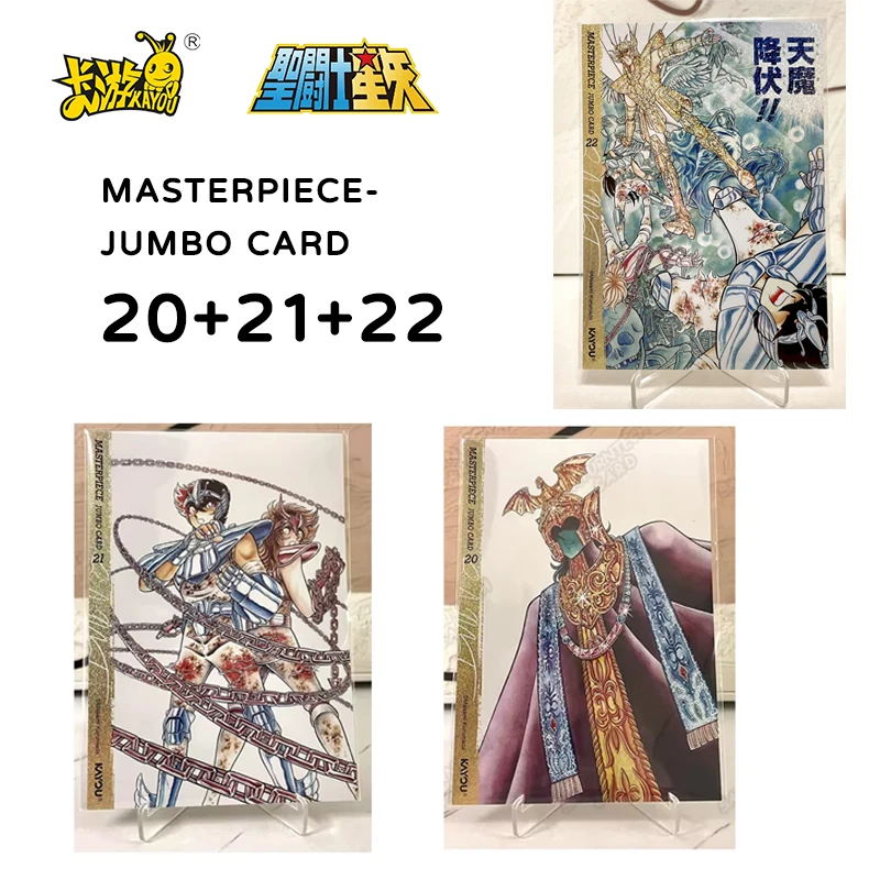 Kayou Saint Seiya Comic Version Collectible Card MJ22 Demon Subduer Shaka Rare Large Size Anime Trading Card Collectible Toy