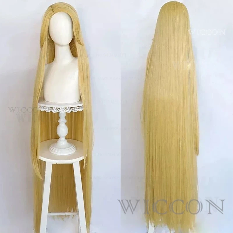 

Длинный светлый парик для косплея, прямой, термостойкий, для Хэллоуина, аниме, ролевых игр + бесплатная шапочка для парика