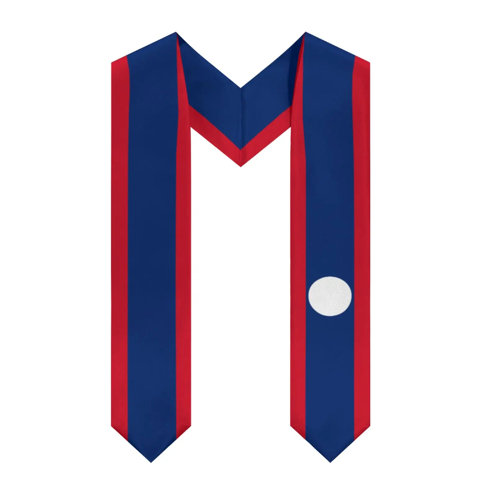 

Флаг Лаоса 2025 года, выпускной палантин с v-образным вырезом, шаль, пояс чести для учебы, доска для международной студентов