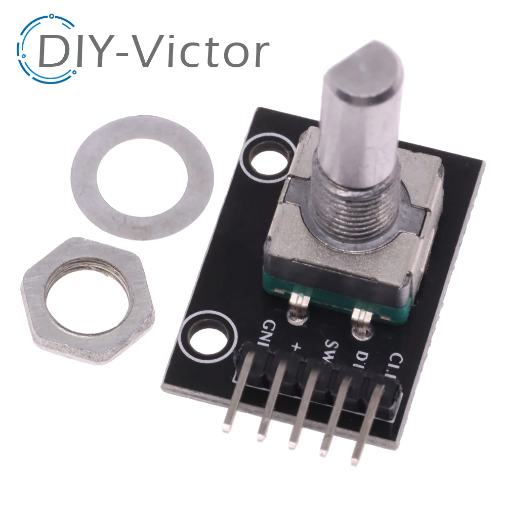 10pcs/lot 360 Degrees Rotary Encoder Module Brick Sensor Switch Development KY-040