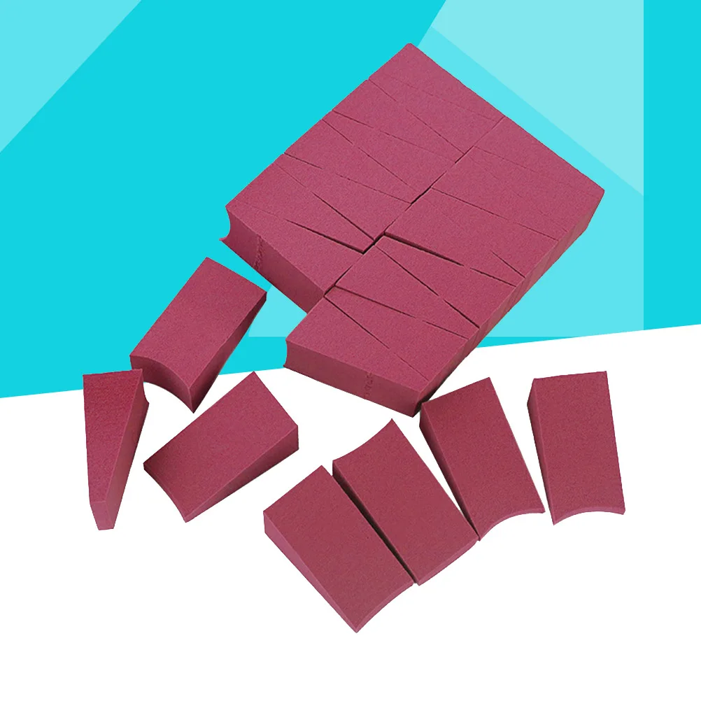 24 pçs algodão puff estilo seco-molhado pó rosto não látex maquiagem cosméticos esponja cunha