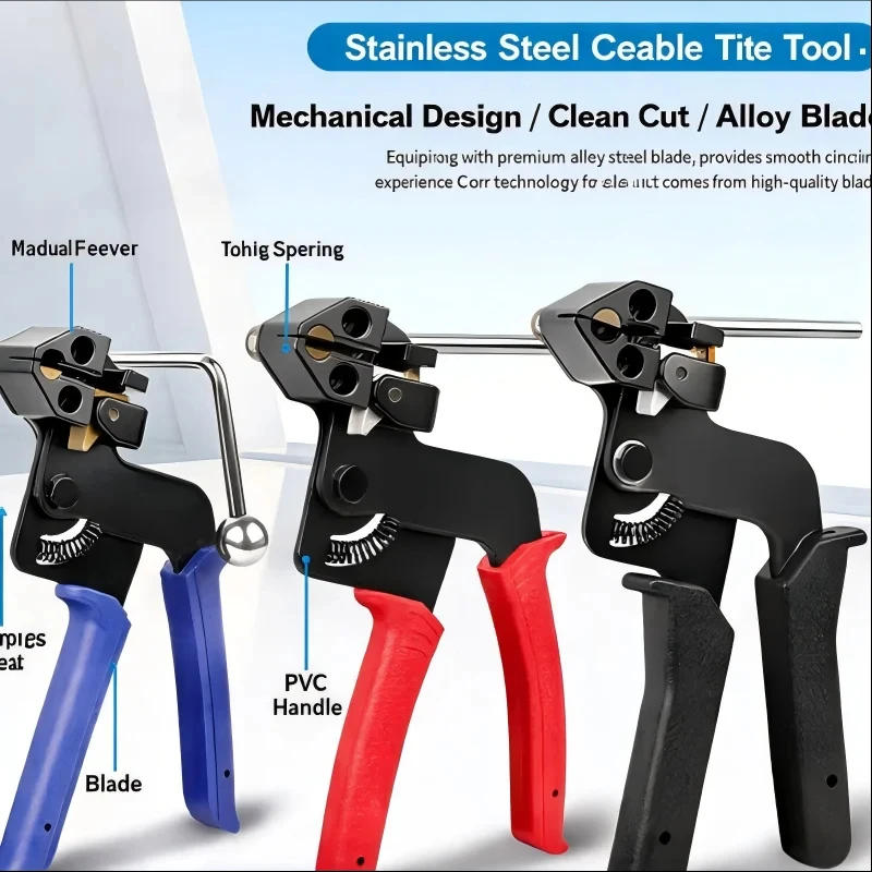 Multifunctional Automatic Tensioning Plier for Stainless Steel Cable Ties Hand Tool with Strap Fastening And Cutting Feature