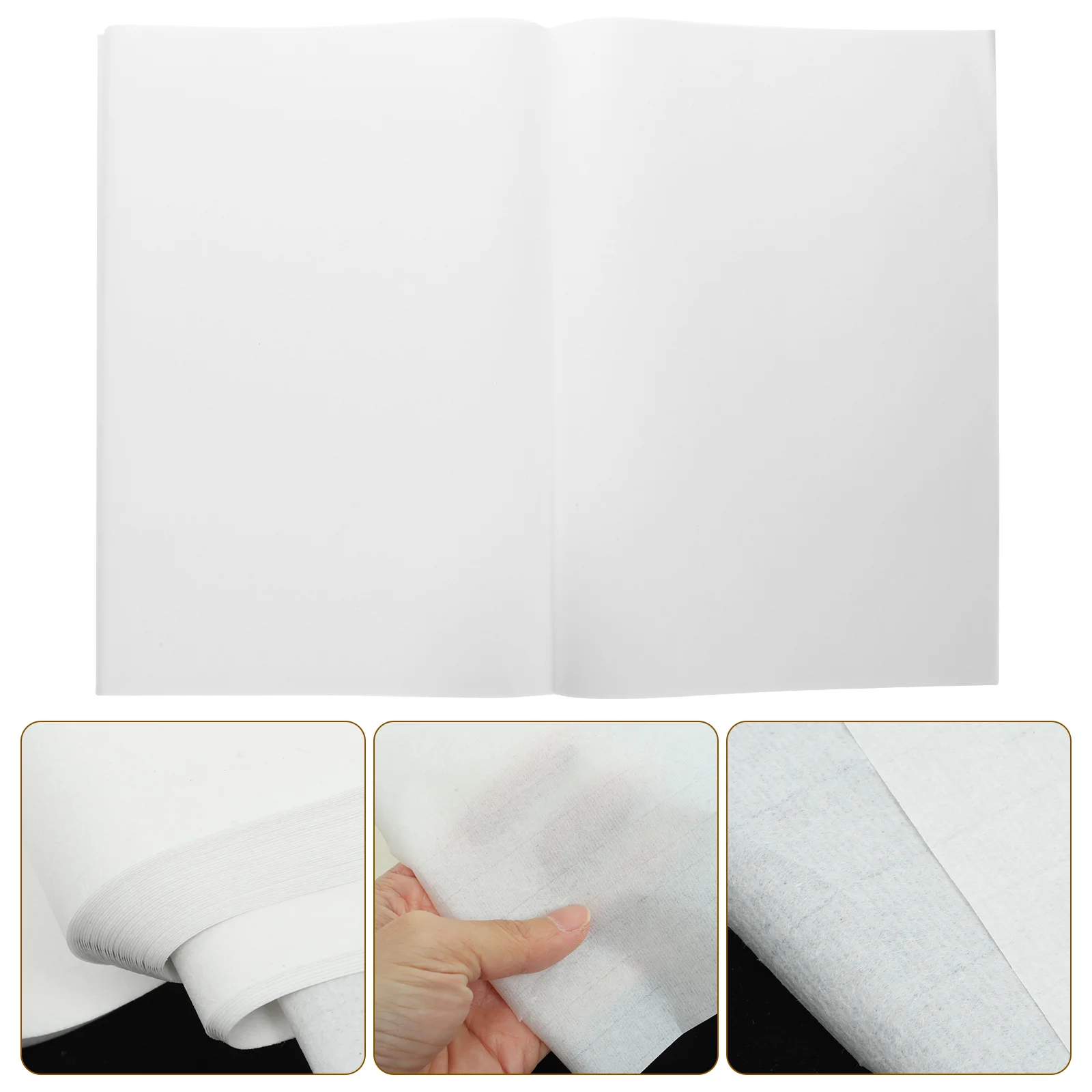 100 Sheets Rectangular Lens Cardstock Paper for Calligraphy Drawing Writing White College Ruled Rice Board Versatile