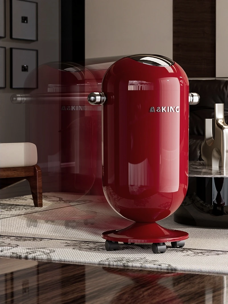 

Living Room Luxury Large Capaci Tra Can with Lid And Wheels Easy Acc High Table No Bending over Garbage Basket Middle ...