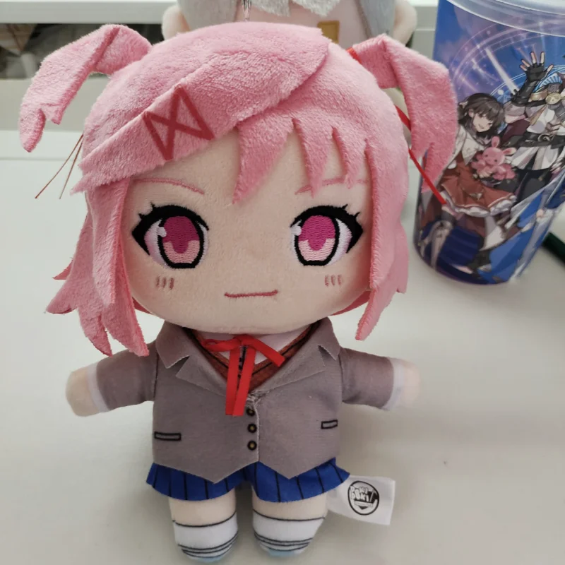 GSC Plush Doll Doki Doki Literature Club Monika Natsuki Yuri Sayori Anime Game Merch Soft Stuffed Keychain For Collection Decor