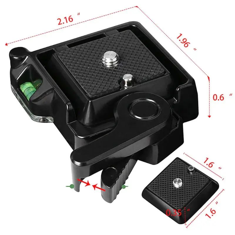 QR-40 Metal Quick Release Plate Clamp Mount Base Holder for DSLR Camera Stand